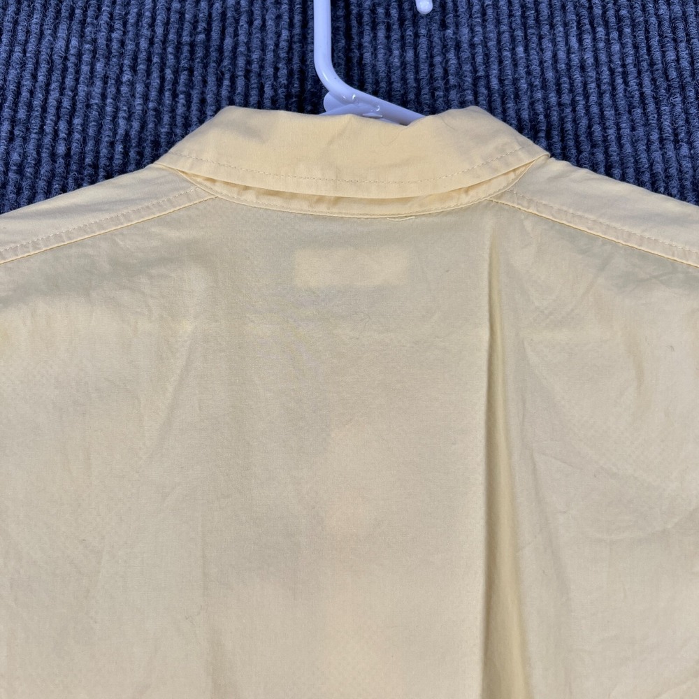 Columbia PFG Shirt Mens Large Yellow Short Sleeve Button Up Fishing Outdoor - Picture 13 of 13